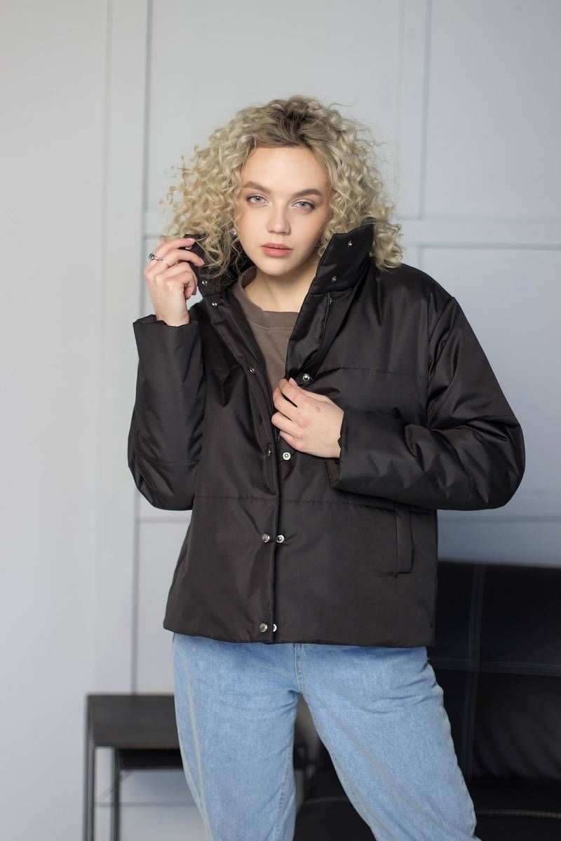 Женская куртка Sisteroom КД-013 черный