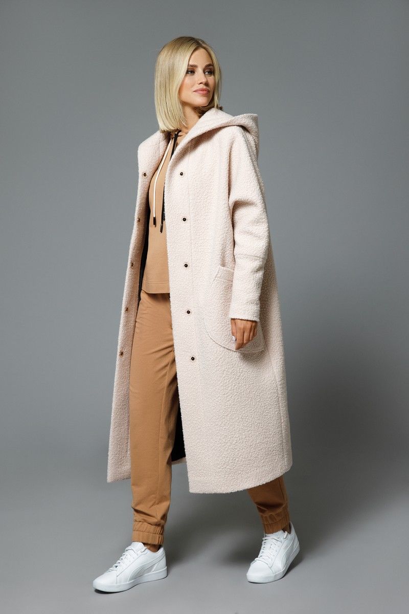 Женское пальто DiLiaFashion 0533 крем