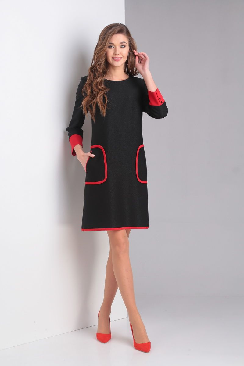 Платье Милора-стиль 678 черный