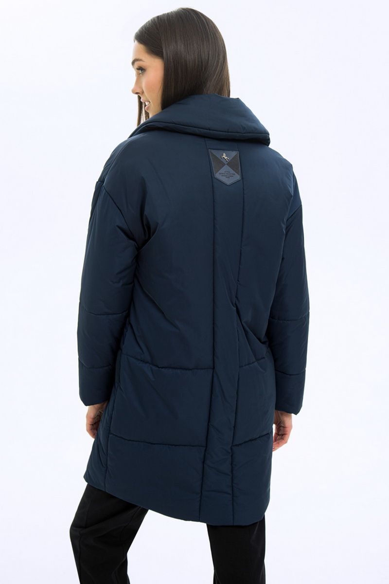 Женское пальто LaVeLa L70006 темно-синий