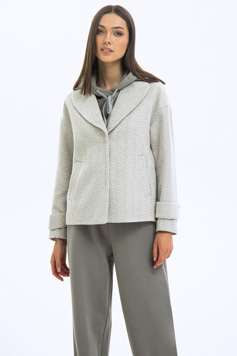 Женское пальто LaVeLa L70024 серый