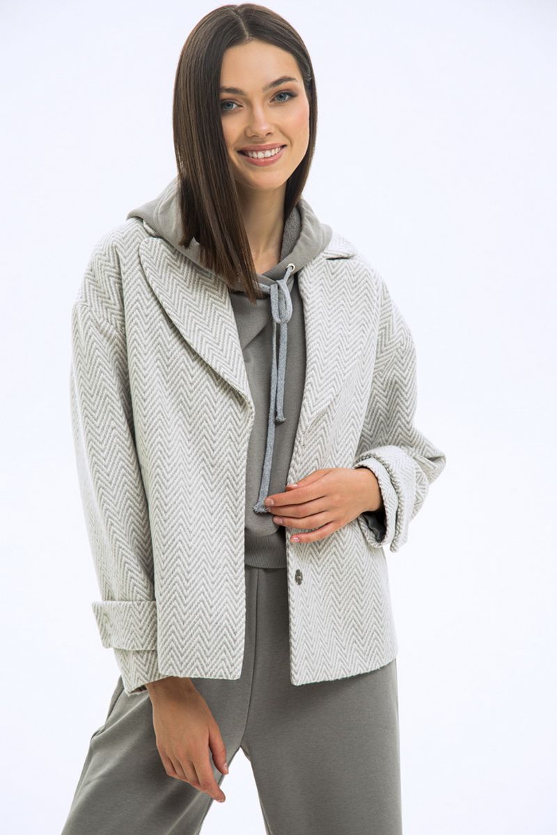 Женское пальто LaVeLa L70024 серый