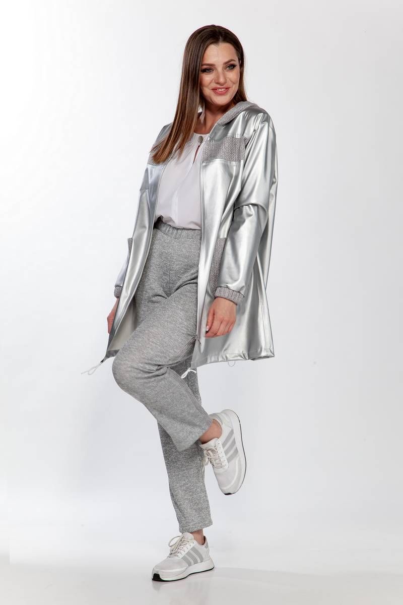 Женский комплект с курткой Belinga 2185 серебро/серый