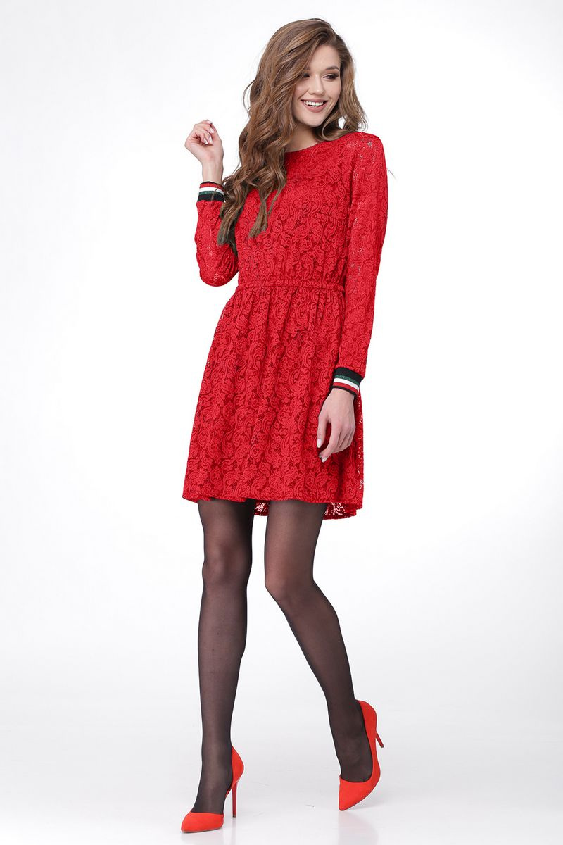 Платье LadisLine 1015 красный