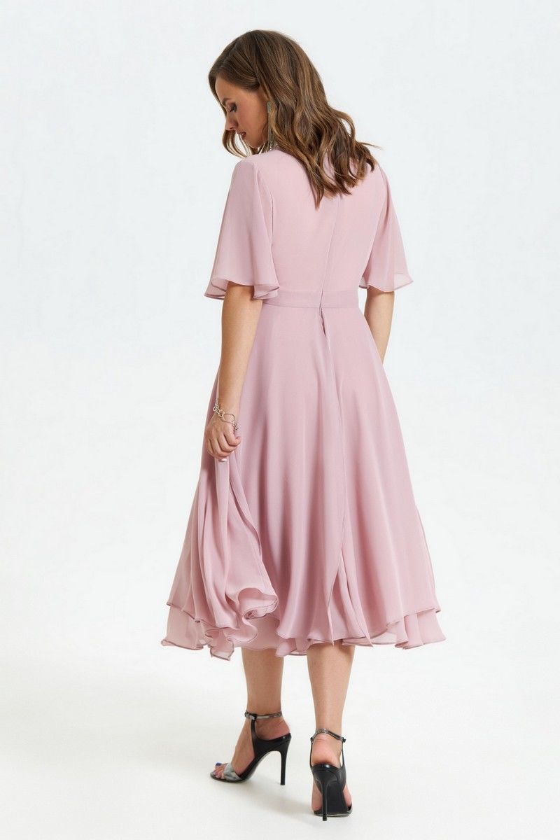 Платья TEZA 1455 пыльно-розовый