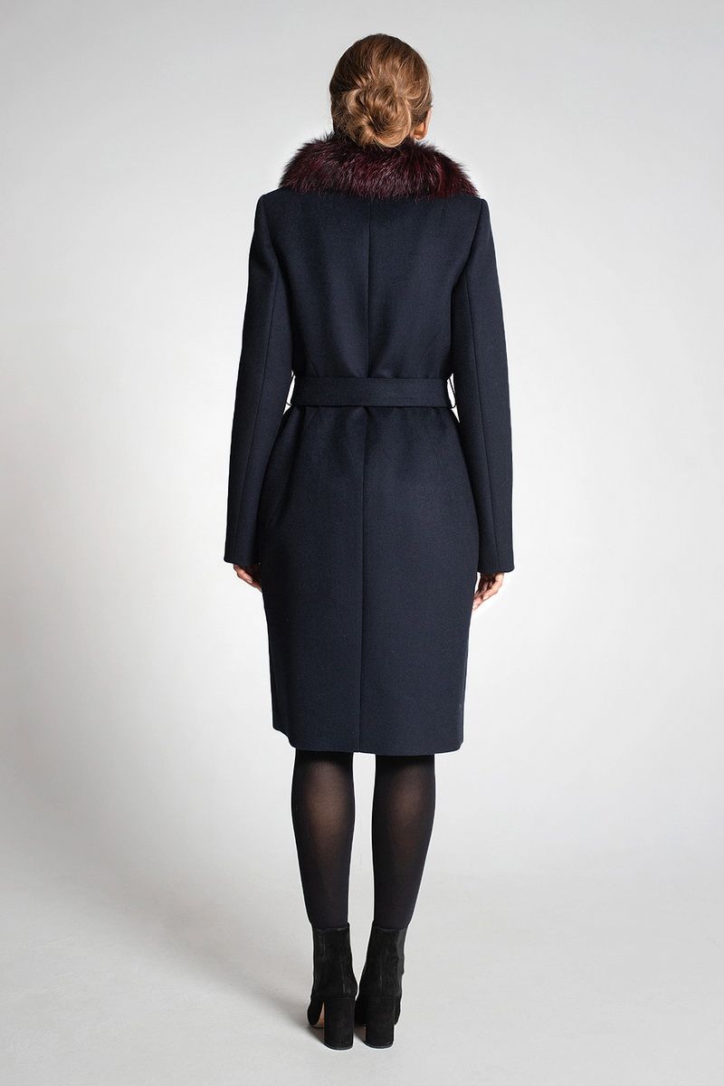 Женское пальто Gotti 117-33м тёмно-синий