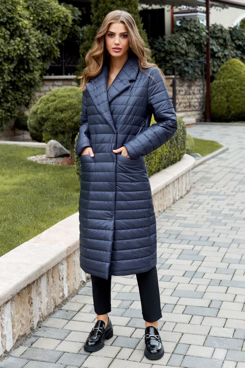 Женское пальто AYZE 2311 синий