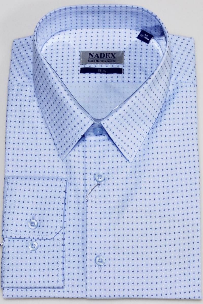 Рубашки с длинным рукавом Nadex 01-047411/507_170 голубой