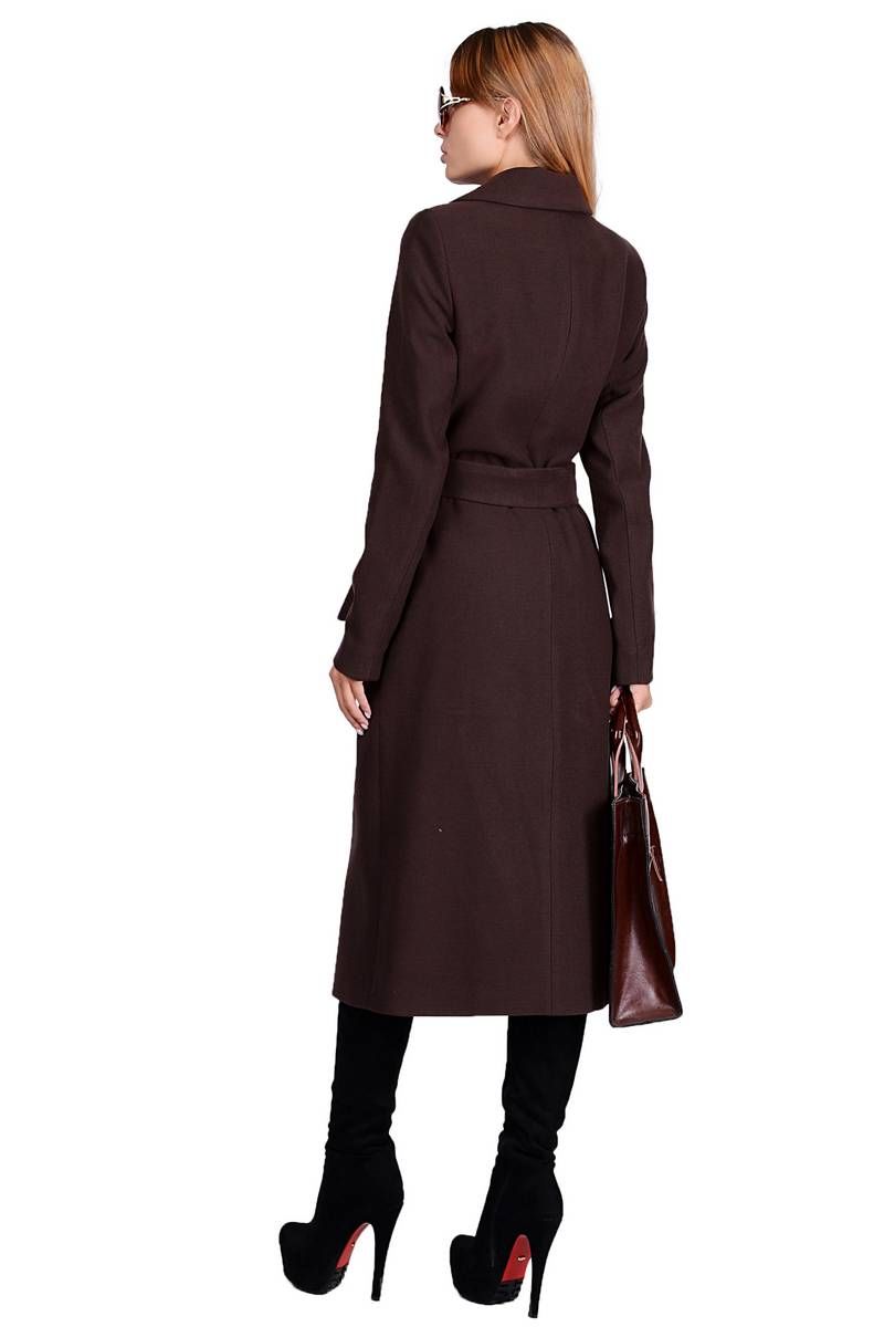 Женское пальто PATRICIA by La Cafe NY1818 коричневый,коричневый