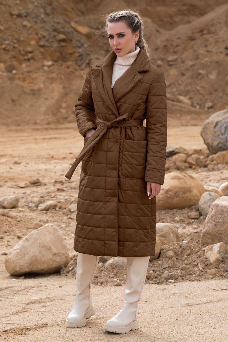 Женское пальто Golden Valley 7123 коричневый