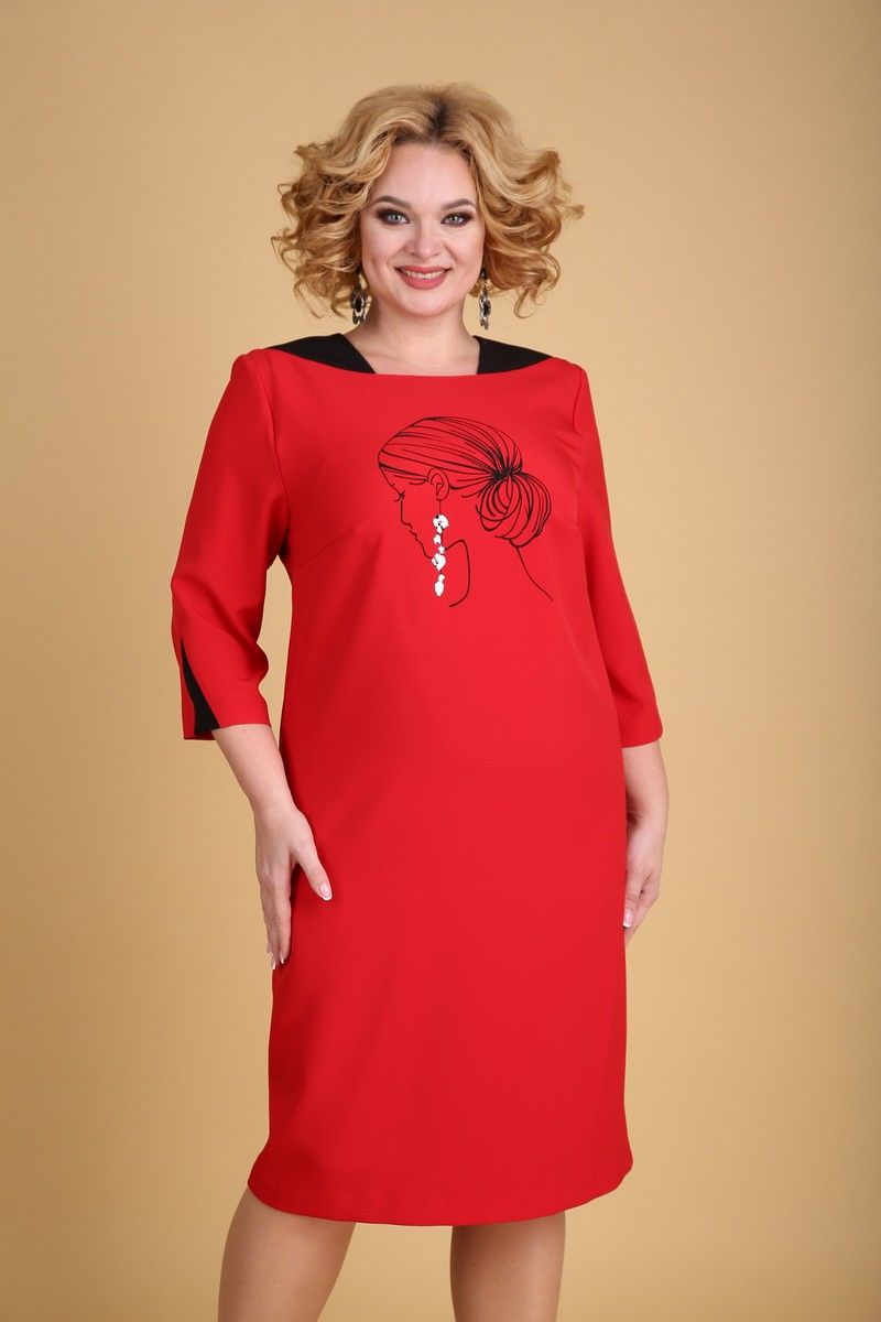 Платье Ксения Стиль 1940 красный