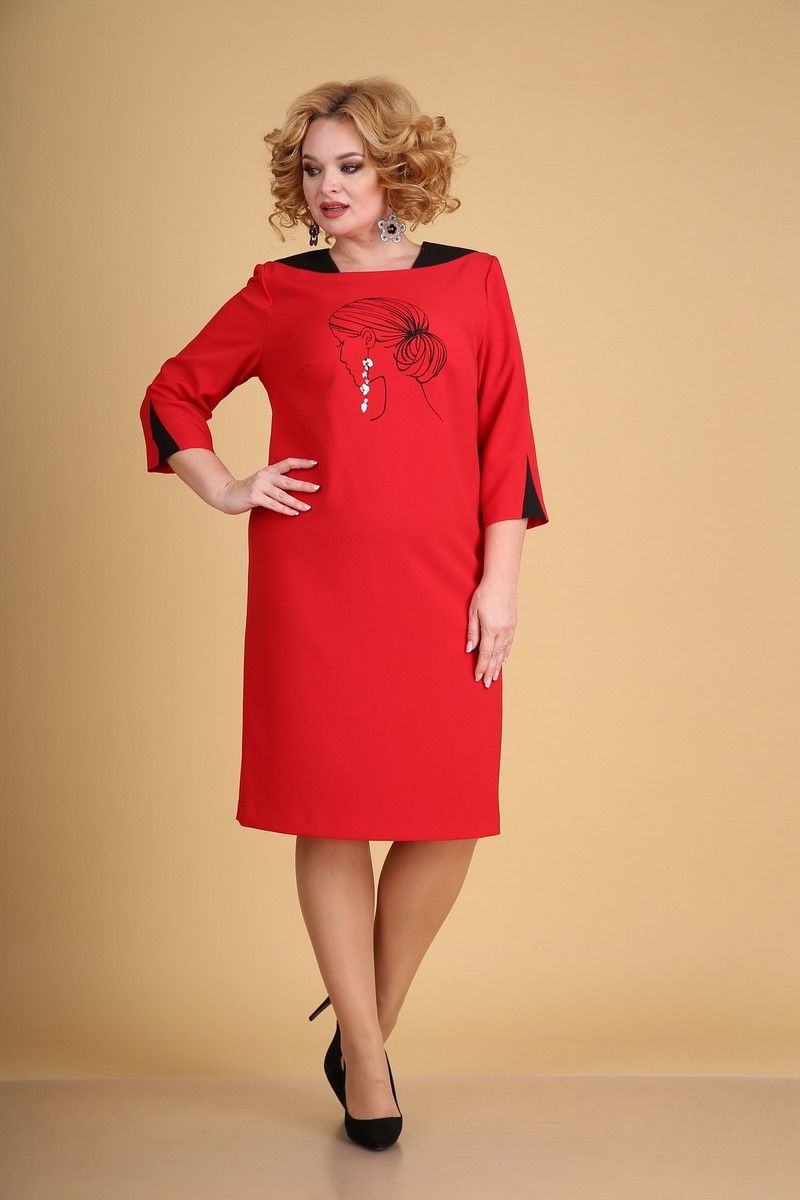 Платье Ксения Стиль 1940 красный