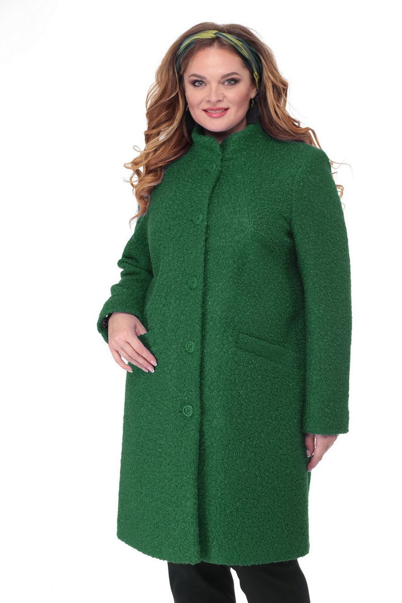 Женское пальто БелЭльСтиль 786 зеленый