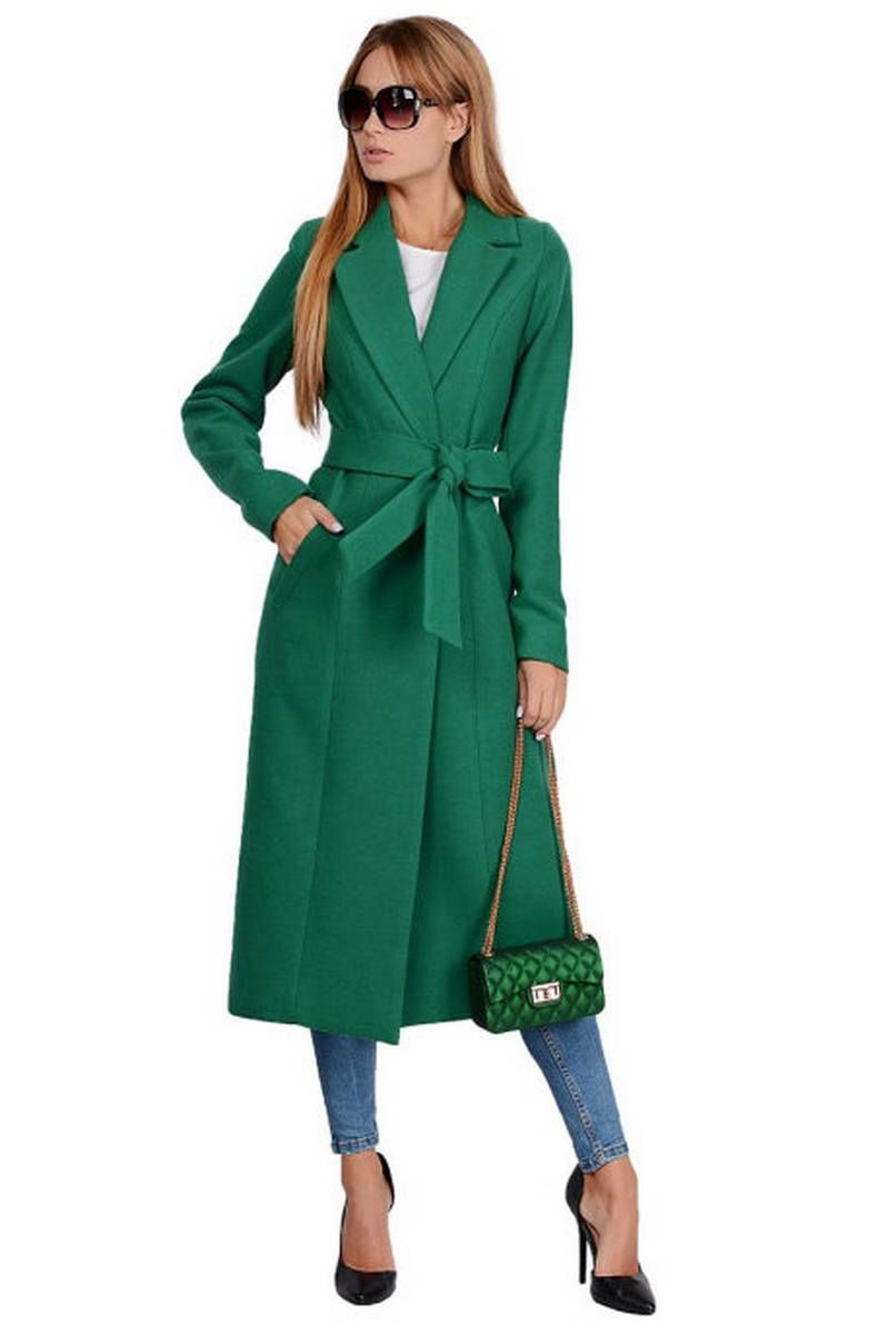 Женское пальто PATRICIA by La Cafe NY14825 зеленый