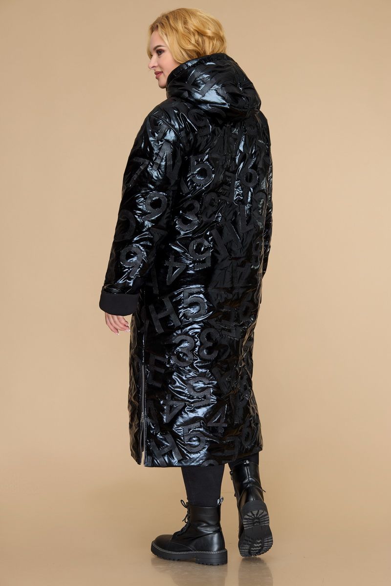 Женское пальто Svetlana-Style 1826 черный+буквы
