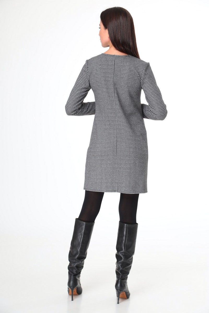Женский комплект с пальто T&N 7110 графит-серый