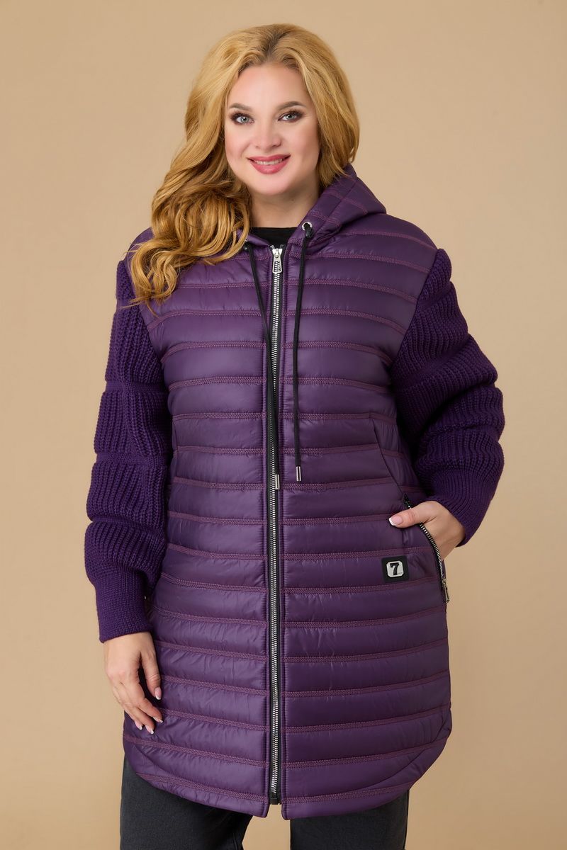 Женская куртка Svetlana-Style 1448 баклажановый