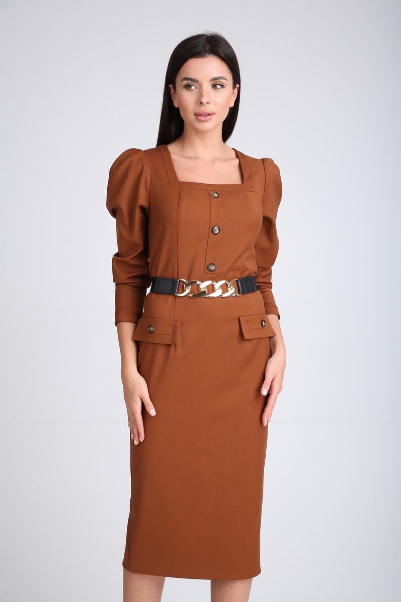 Платья SandyNa 130115 орехово-коричневый