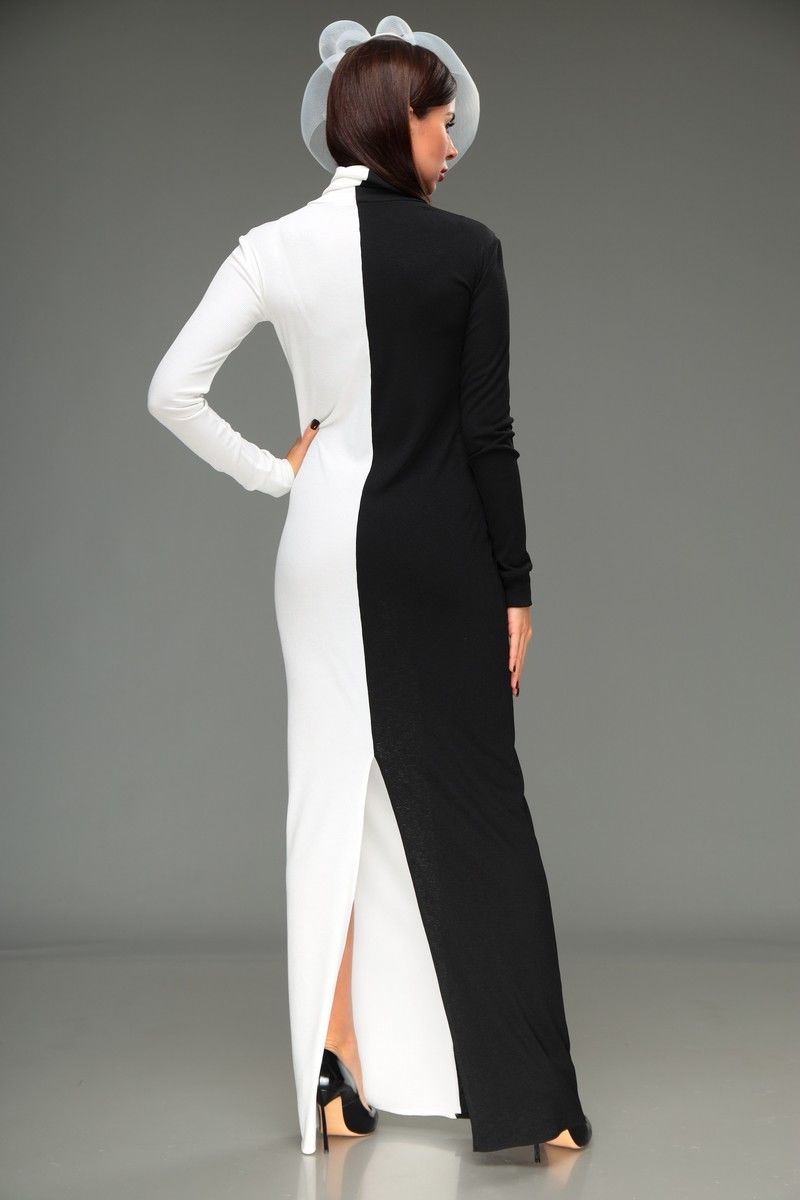 Платья T&N 06-Круэлла черно-белый