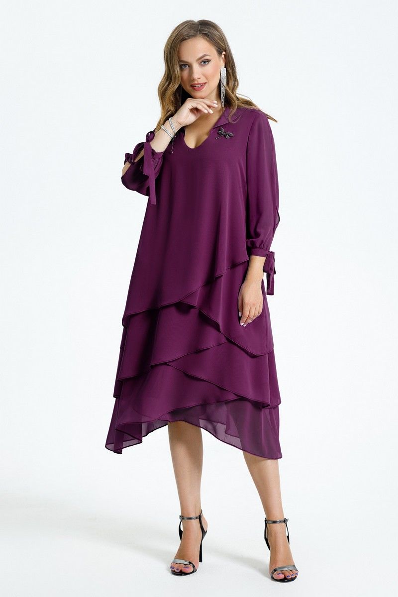 Платья TEZA 1461 фиолетовый
