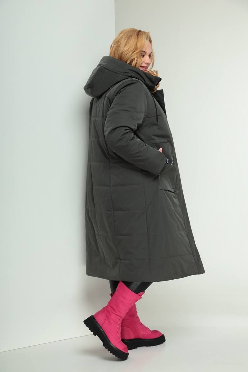 Женское пальто Shetti 2028 хаки