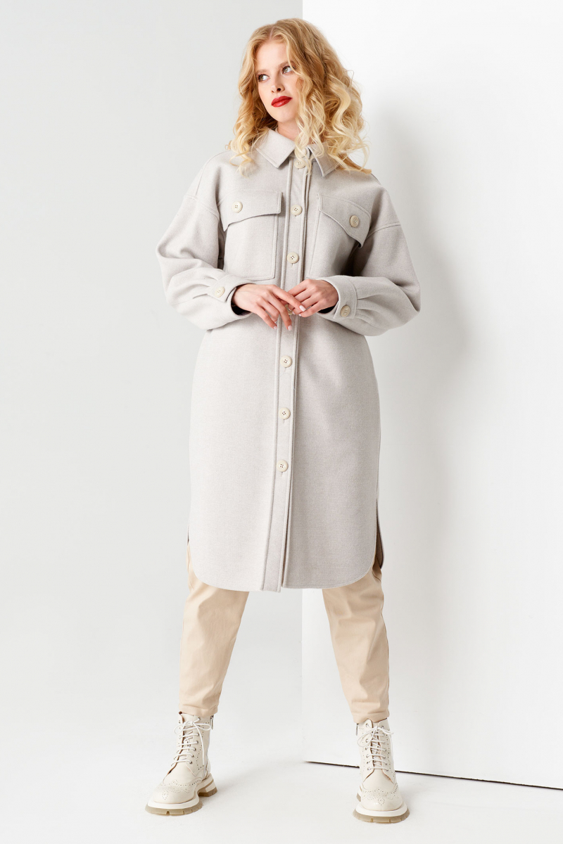 Женское пальто Панда 53270z серый