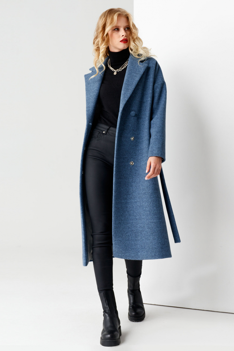 Женское пальто Панда 61270z синий