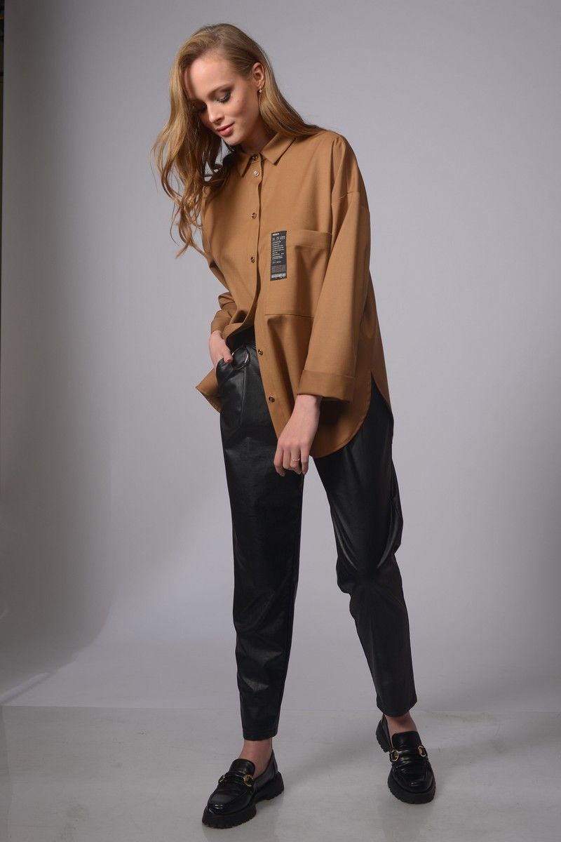 Блузы MAX 1-030 коричневый