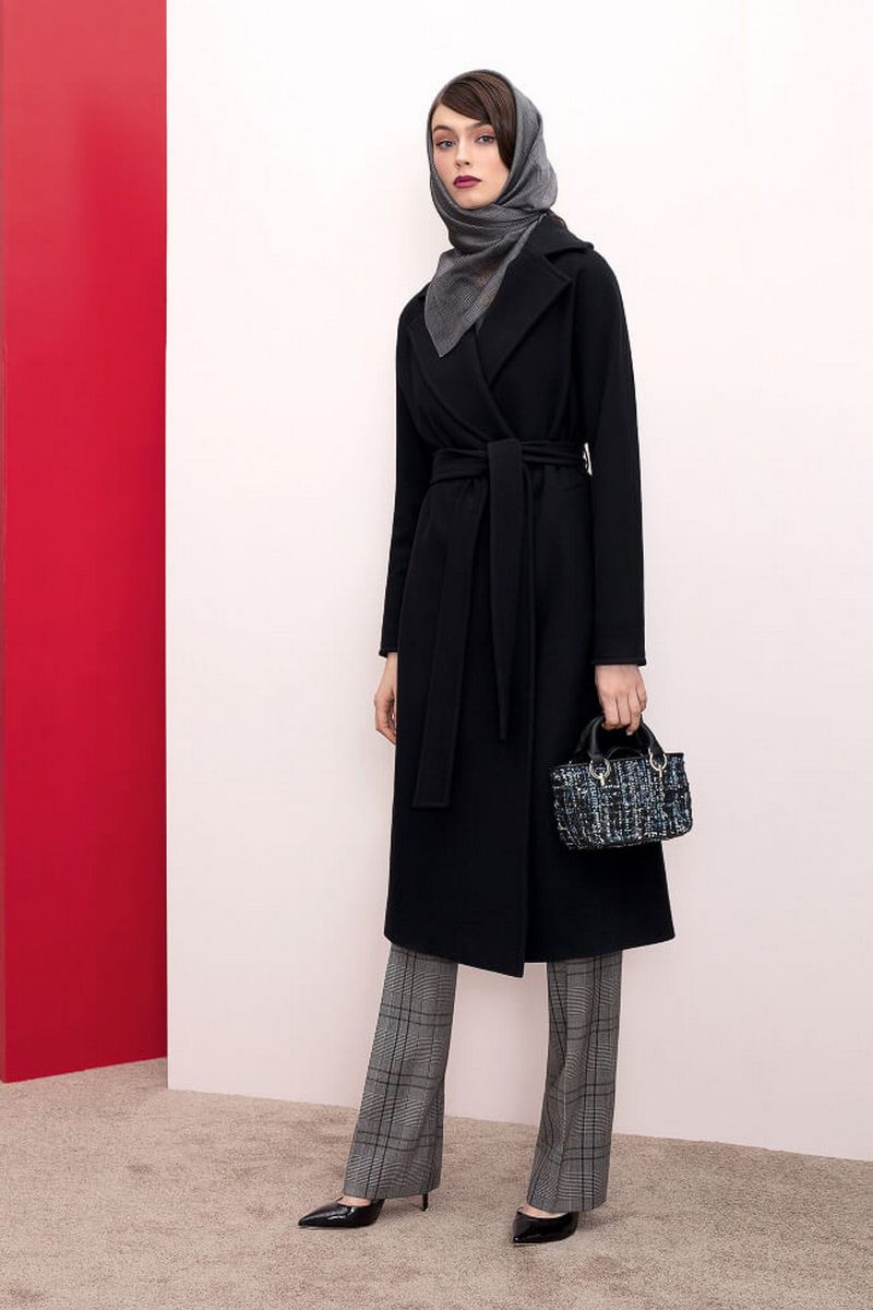 Женское пальто Nelva 0027 черный