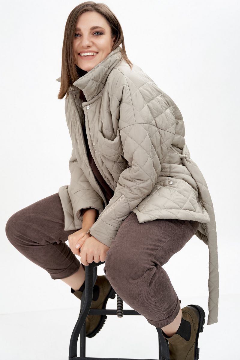 Женская куртка GRATTO 7112 светло-серый