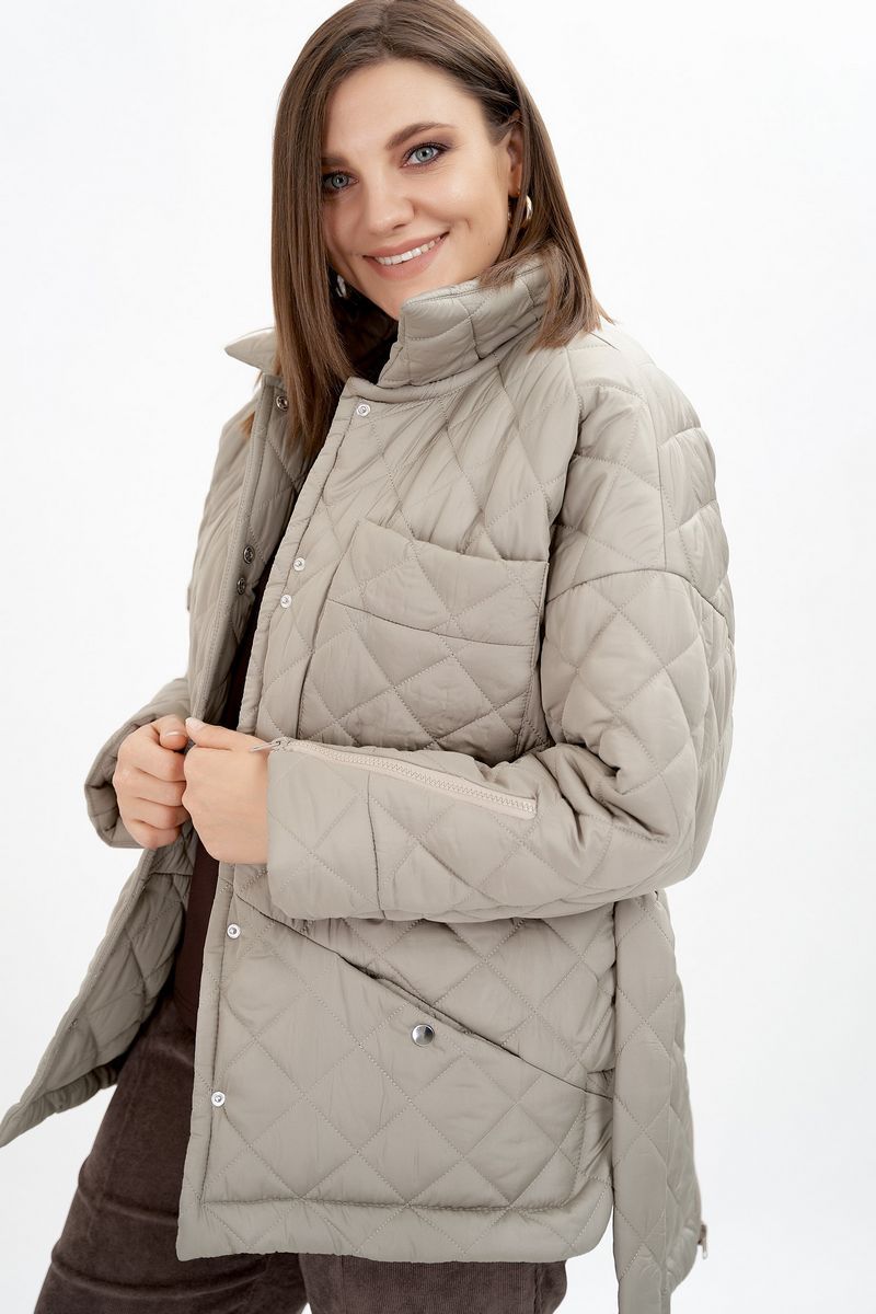 Женская куртка GRATTO 7112 светло-серый