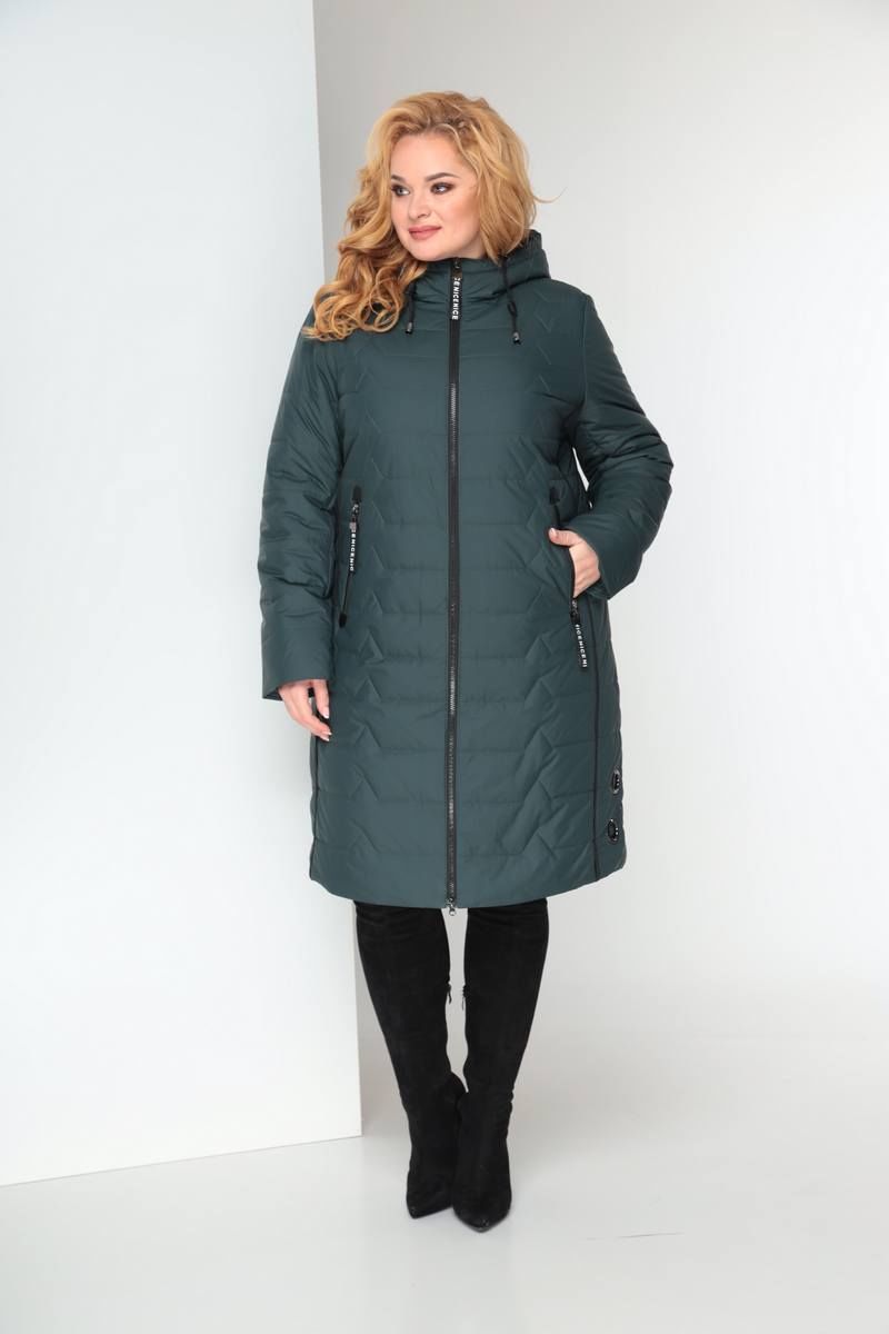 Женское пальто Shetti 2027 зеленый