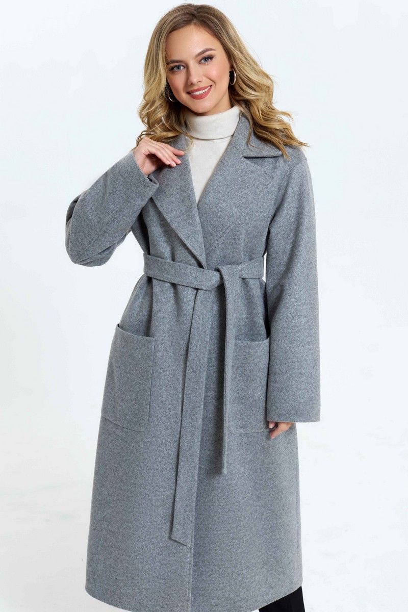 Женское пальто TEZA 2967 серый