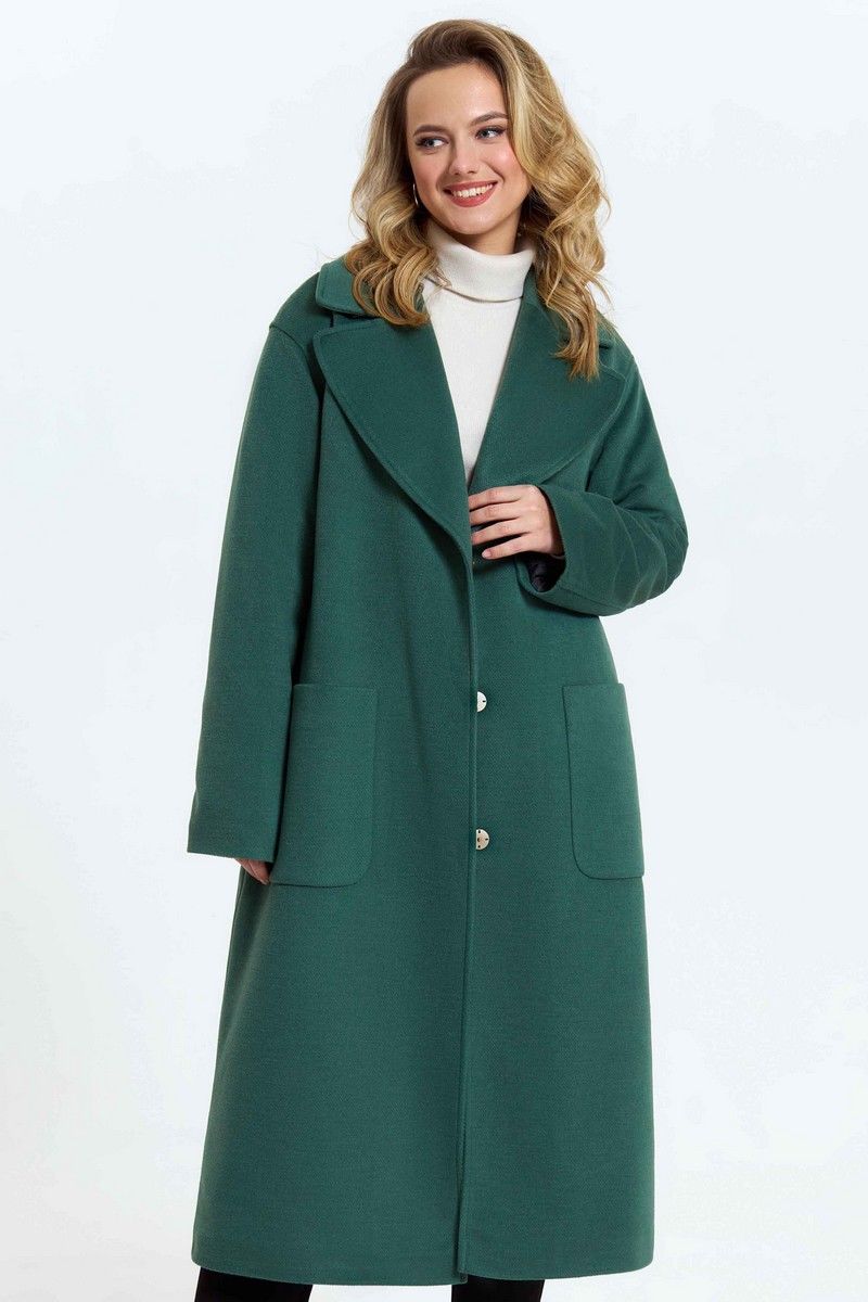 Женское пальто TEZA 2967 травяной