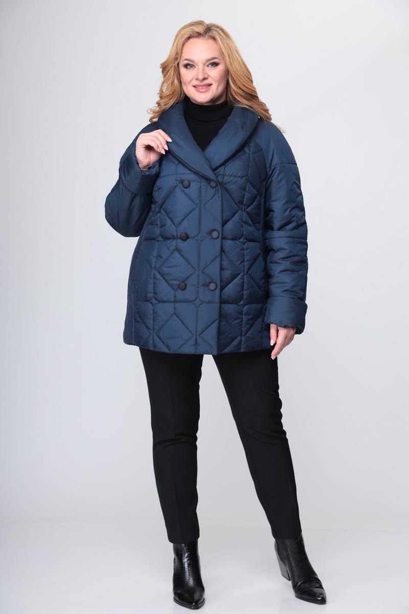 Женское пальто TrikoTex Stil 4021 синий