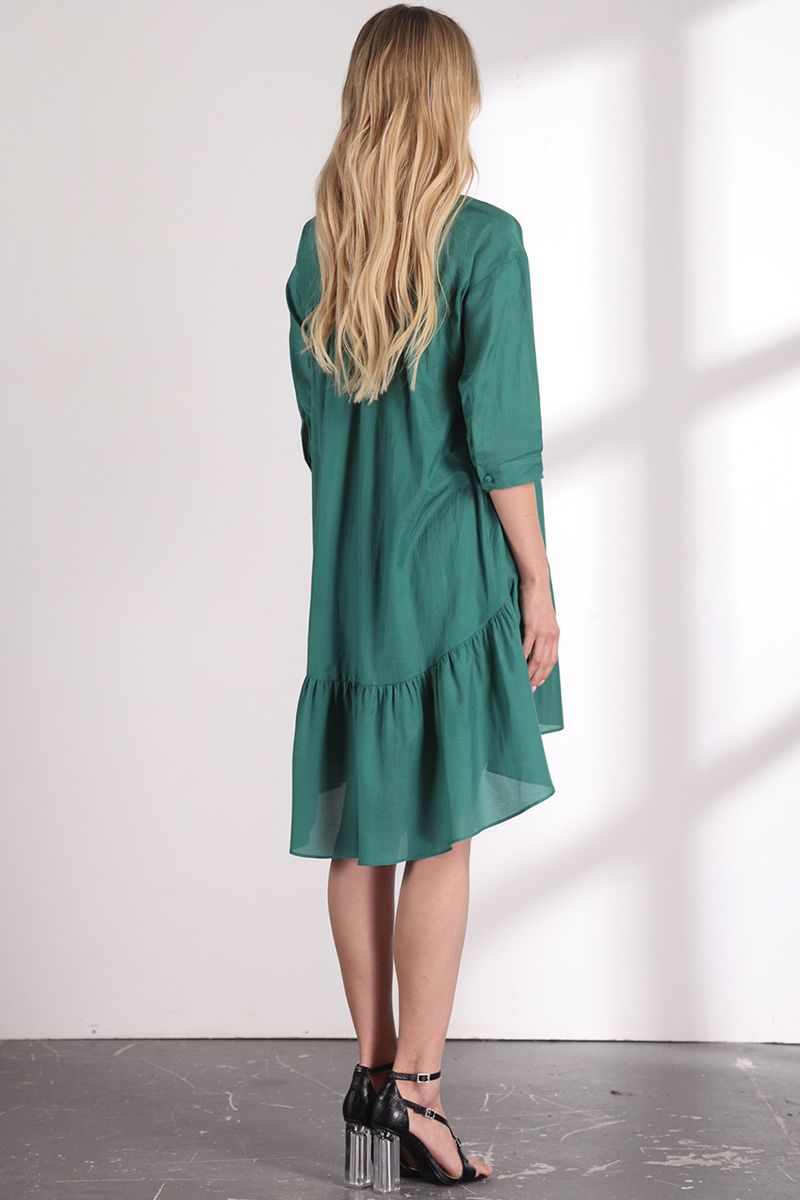 Платье VLADINI DR1149  зеленый
