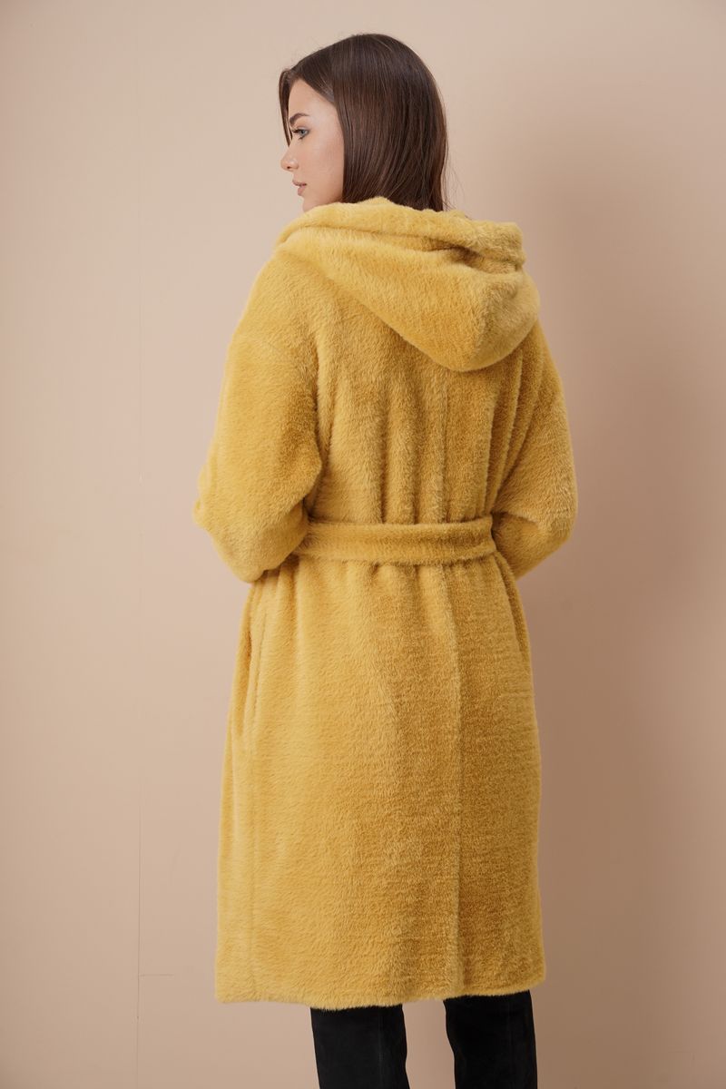 Женское пальто Fantazia Mod 4070 горчица