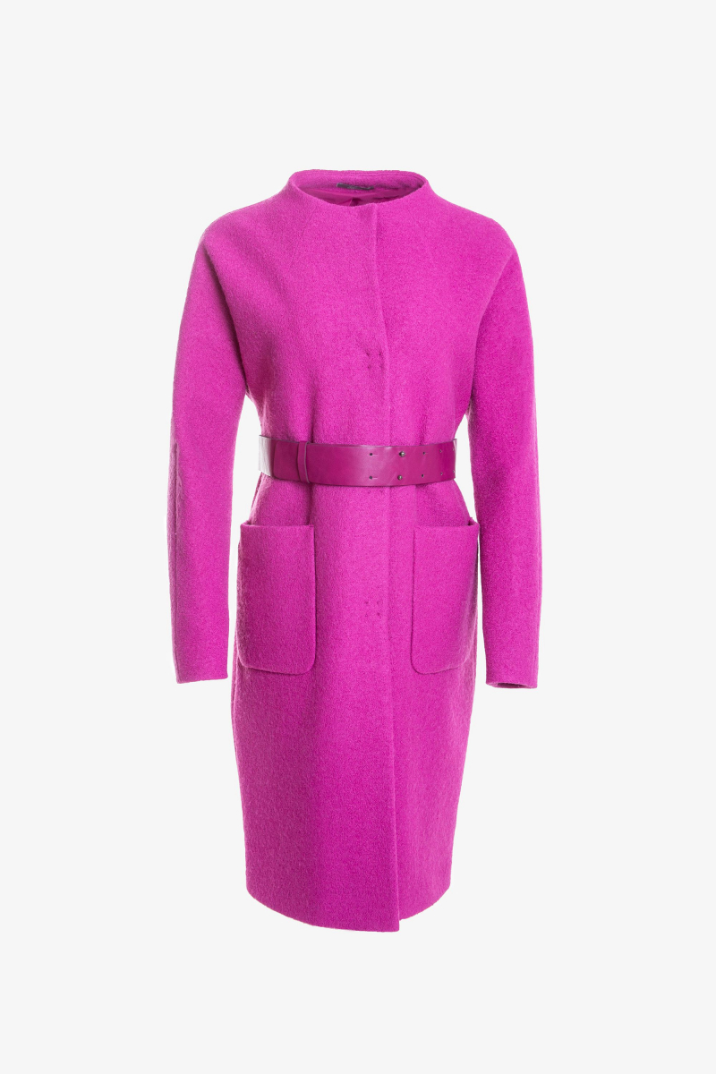 Женское пальто Elema 1-11102-1-170 фуксия