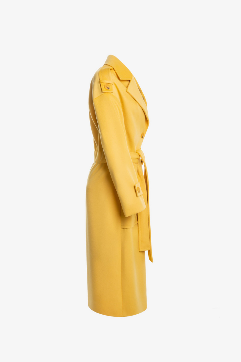 Женское пальто Elema 1-11409-1-170 жёлтый