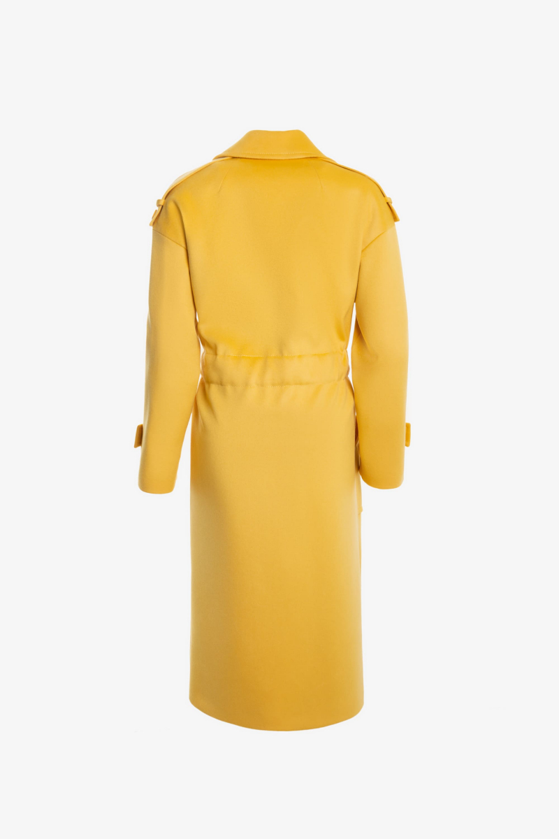 Женское пальто Elema 1-11409-1-170 жёлтый