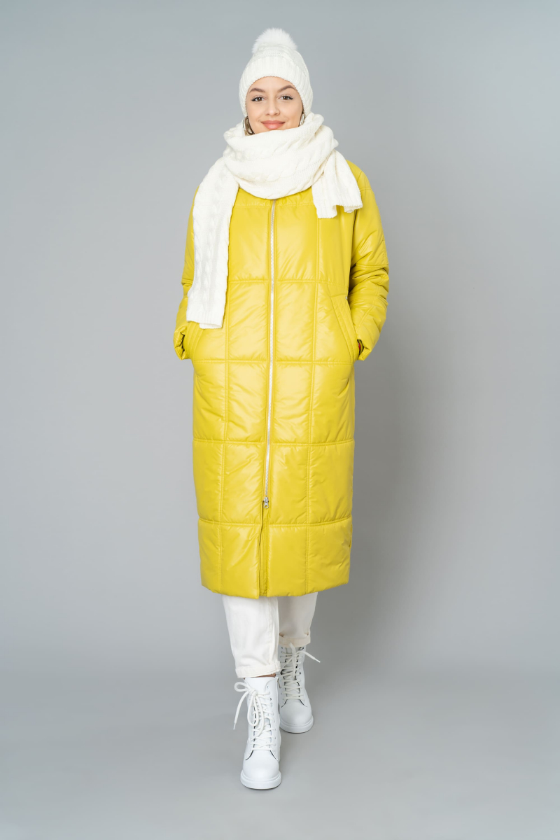 Женское пальто Elema 5-10352-1-170 салат