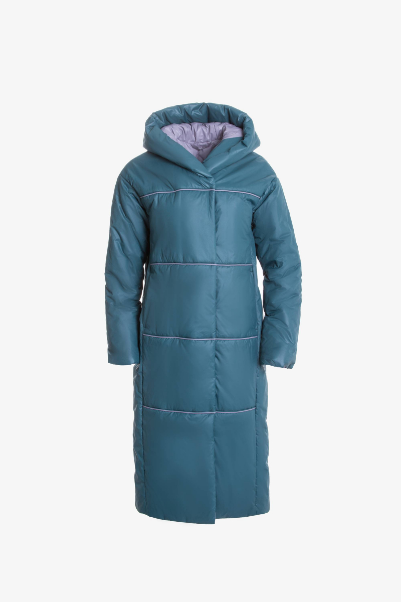 Женское пальто Elema 5-10721-1-164 изумруд