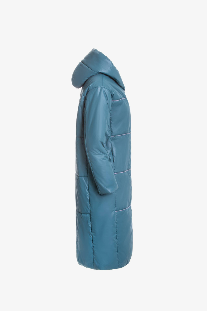 Женское пальто Elema 5-10721-1-164 изумруд