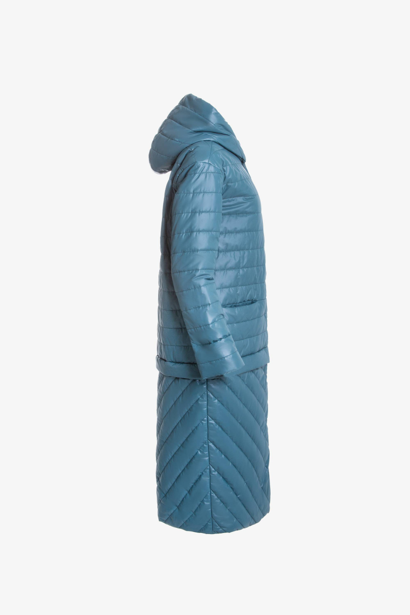 Женское пальто Elema 5-10731-1-164 изумруд