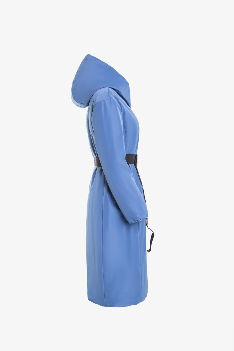 Женское пальто Elema 5-11103-1-170 серо-голубой