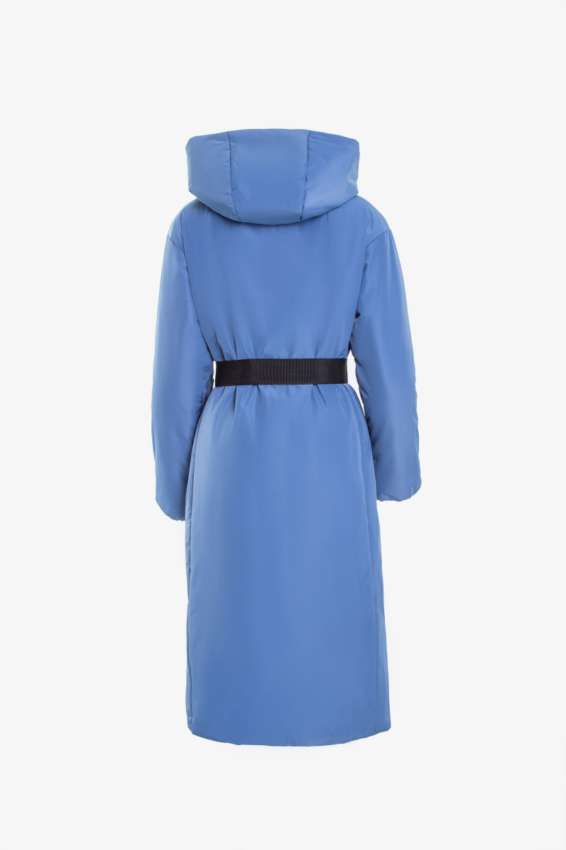 Женское пальто Elema 5-11103-1-170 серо-голубой