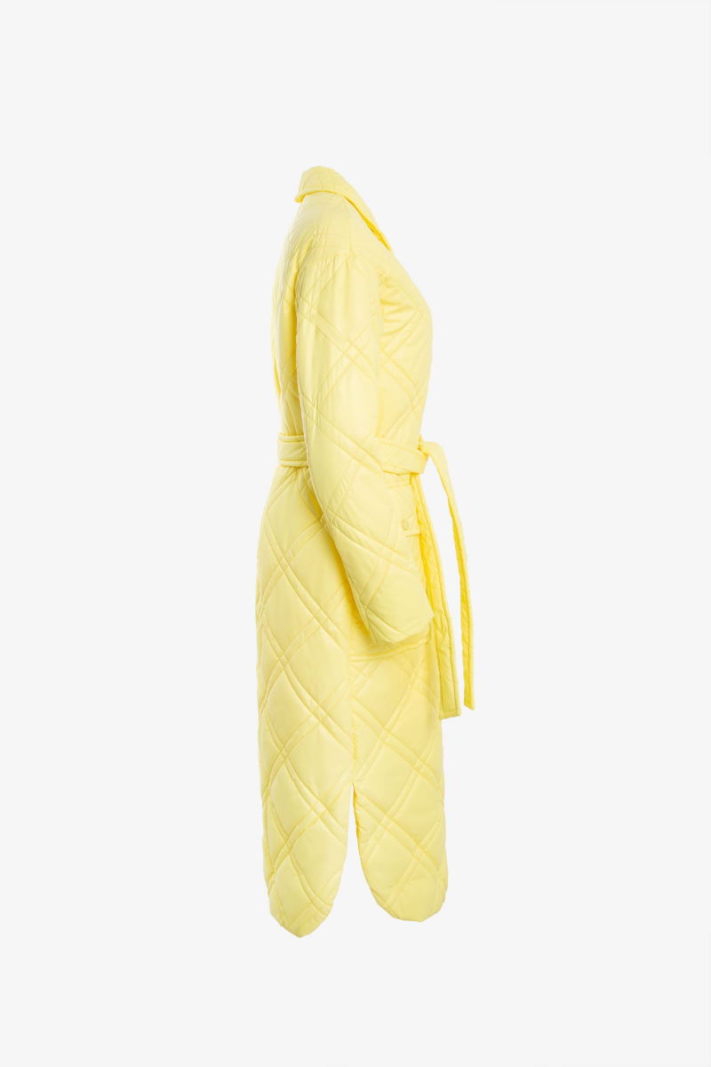 Женское пальто Elema 5-11242-1-164 жёлтый