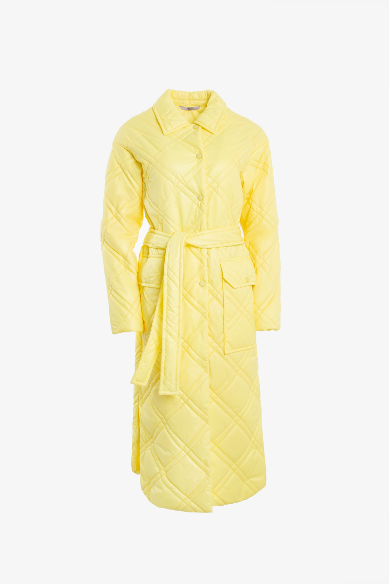 Женское пальто Elema 5-11242-1-170 жёлтый