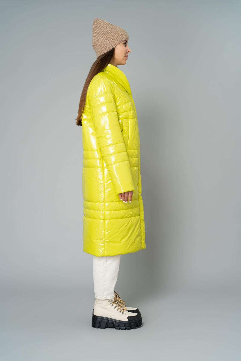 Женское пальто Elema 5-9622-1-164 лайм