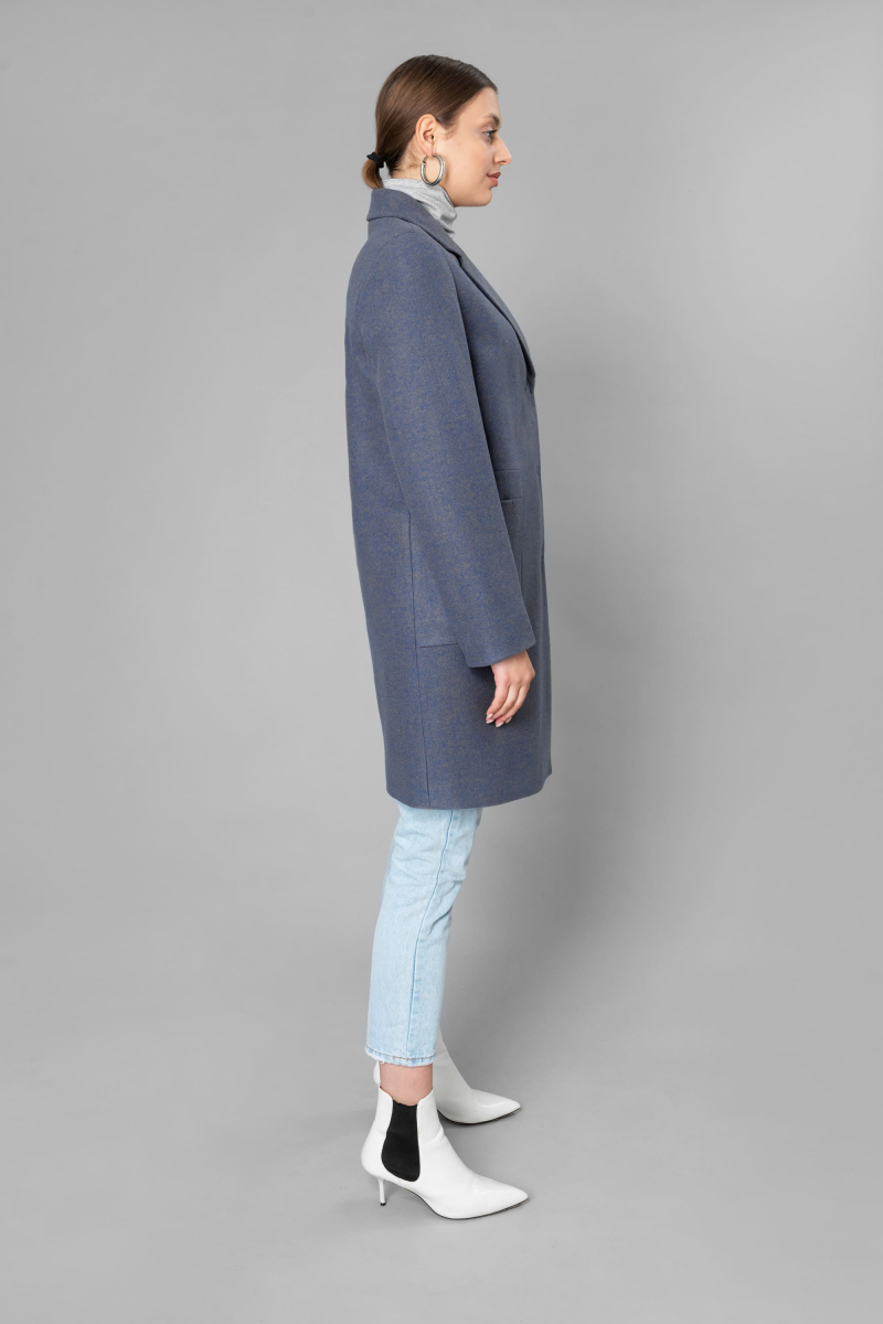 Женское пальто Elema 6-10446-1-164 фиолетовый